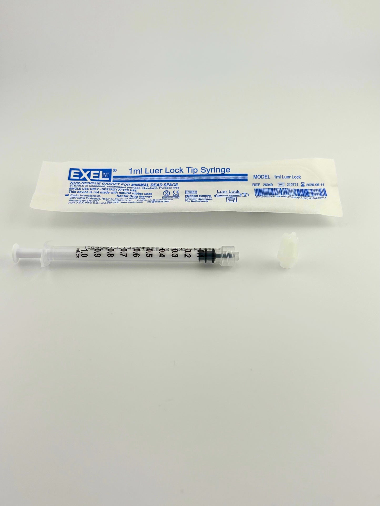 Exel 1ml Syringe -Low dead space