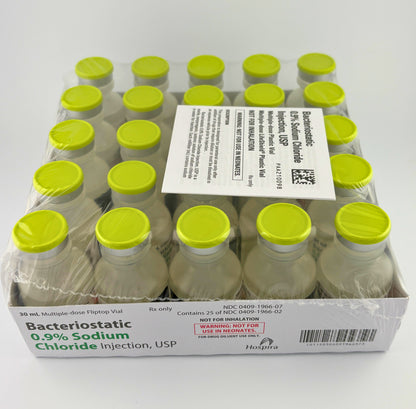 Pfizer Hospira Bacteriostatic Sodium Chloride for Injection – 30 mL