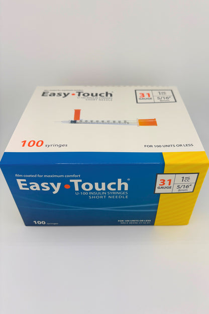 Easy Touch  Syringes 31g  5/16" 1ml