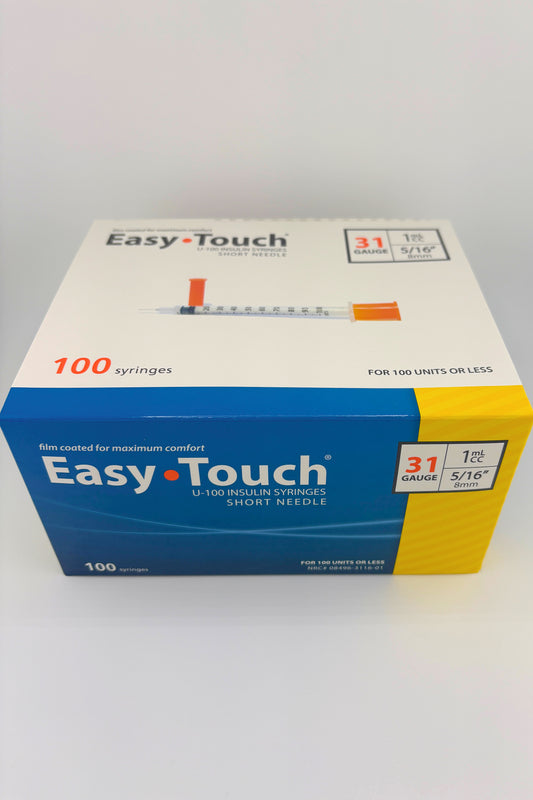 Easy Touch  Syringes 31g  5/16" 1ml