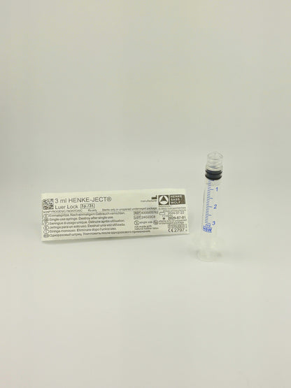 HENKE-JECT Premium 3mL Luer Lock Syringes