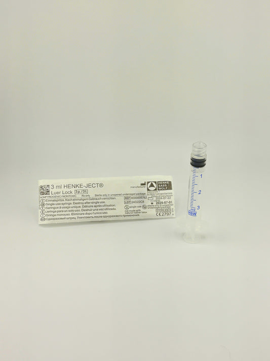 HENKE-JECT Premium 3mL Luer Lock Syringes