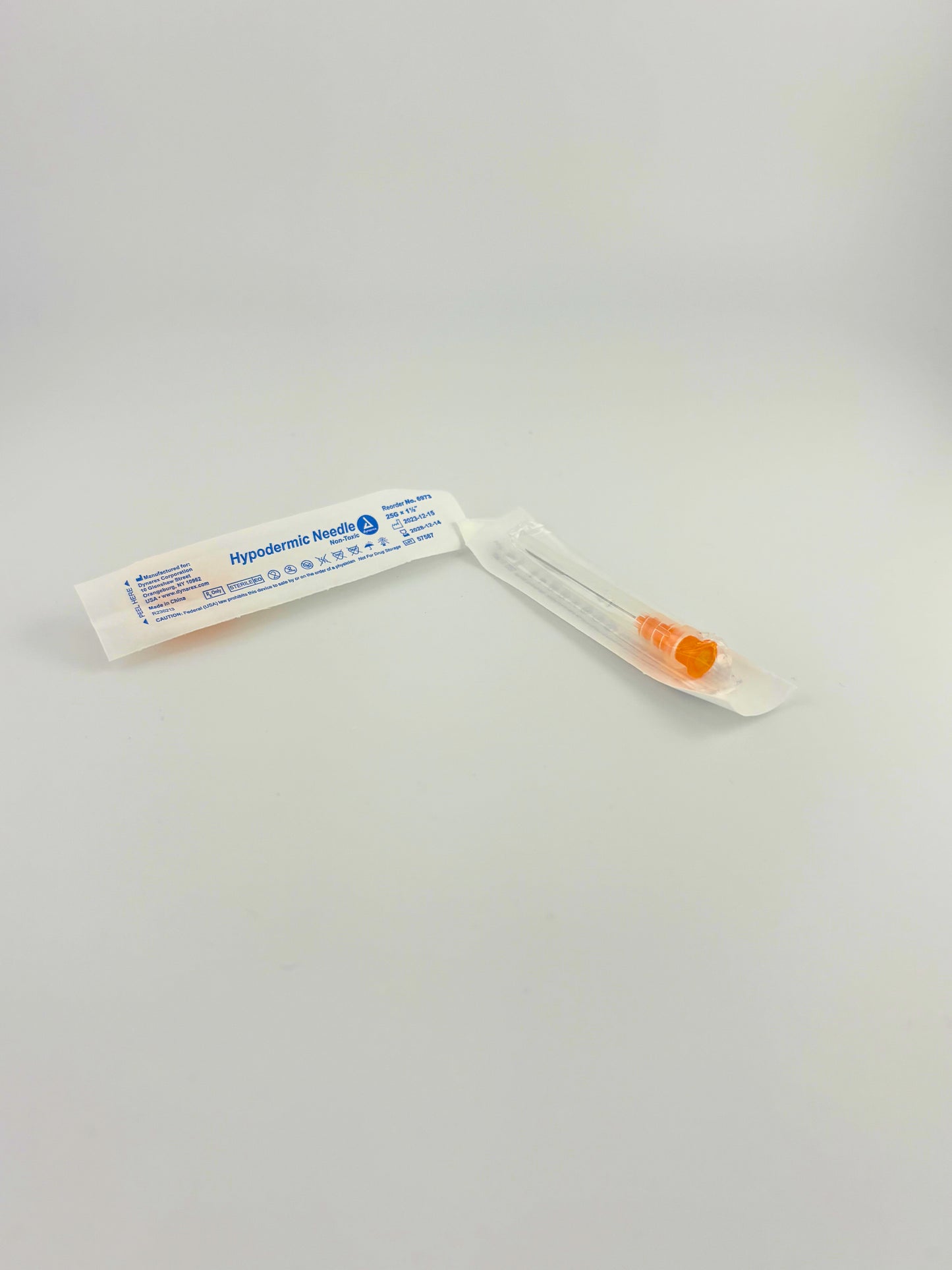 Dynarex Needles 25g 1-1/2" - Exp 3/14/29