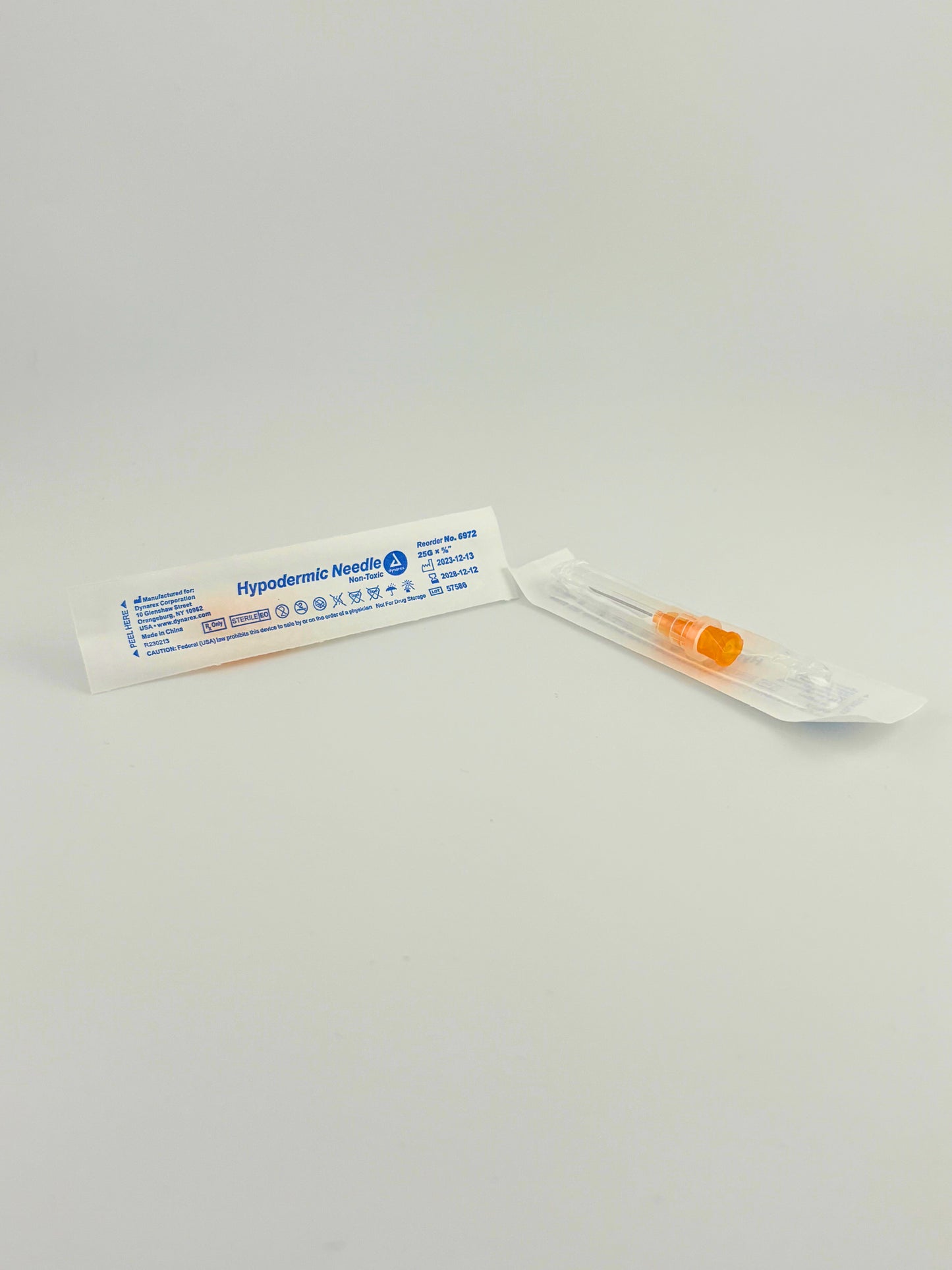 Dynarex Needles 25g 5/8" - Exp 12/12/28